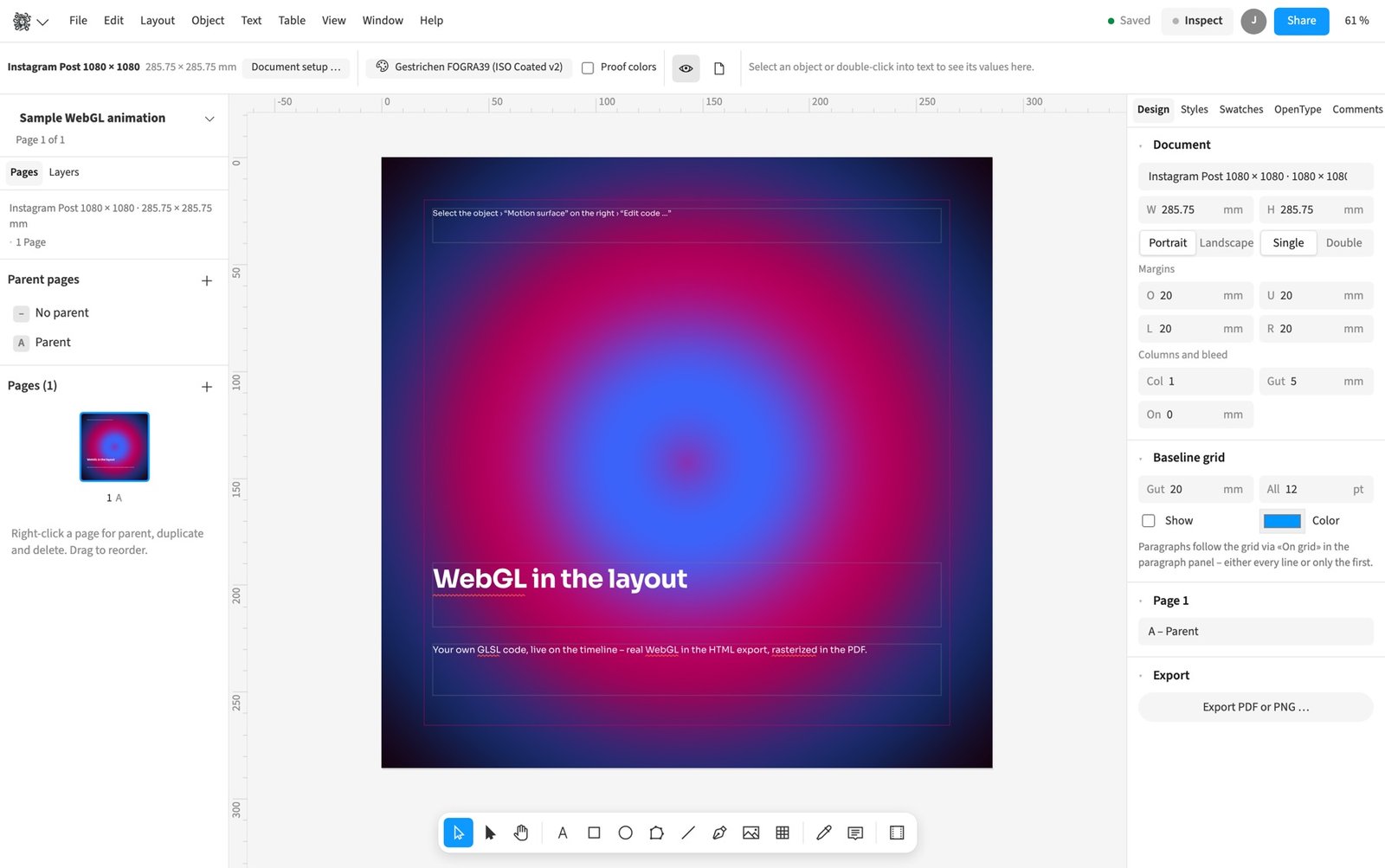 WebGL example