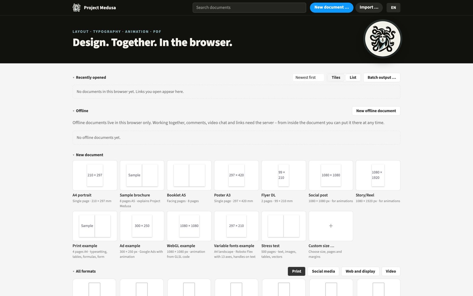 Format catalogue