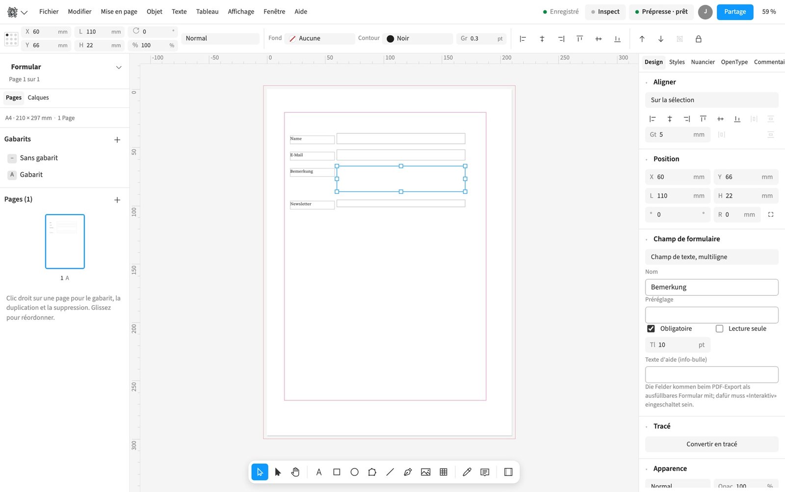Formulaires PDF